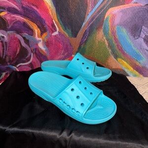 CROCS Blue Slide Sandals